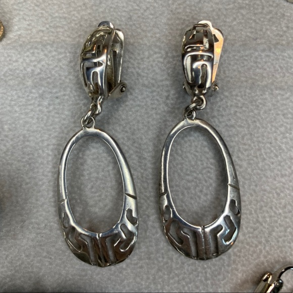 6 Pairs Vintage 925 Sterling or Pewter Earrings - Picture 4 of 9